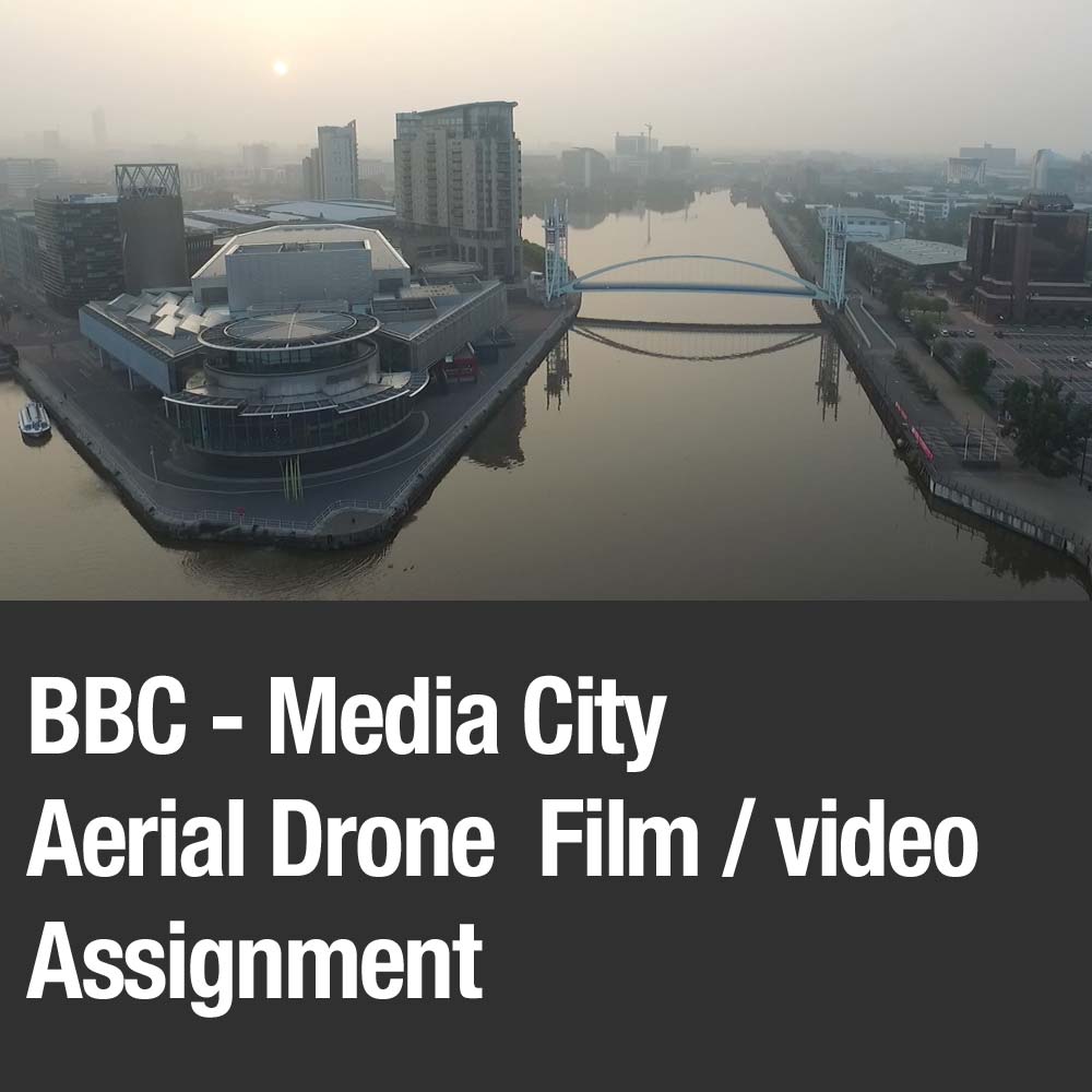BBC media city aerial drone