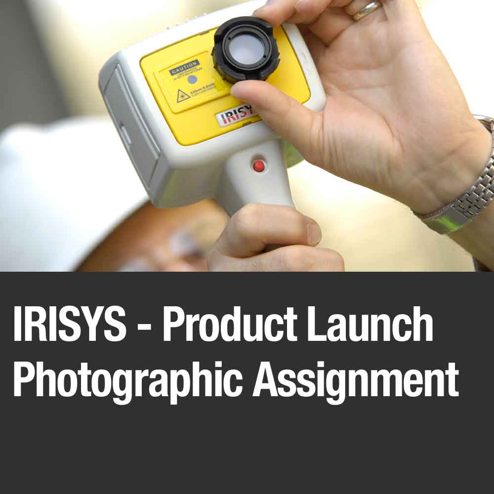 Advertising photographer image button camera being used
