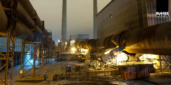 Industrial photography industrial cement works